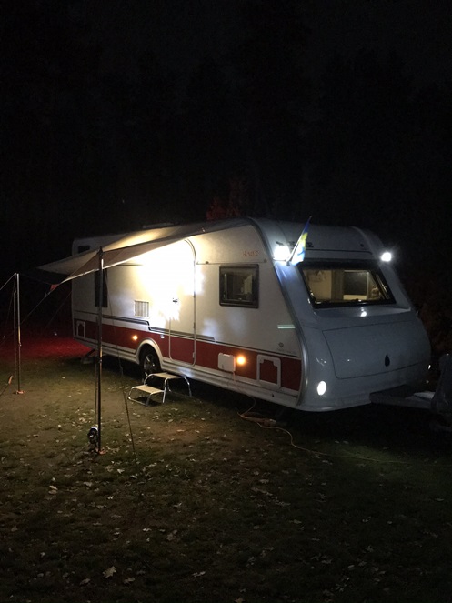 Abendstimmung auf dem Campingplatz