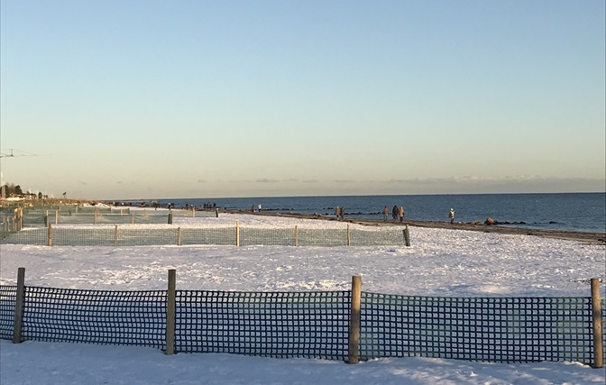 Blick über die winterliche Ostsee