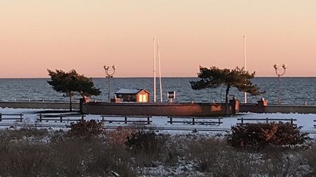 Winterlicher Blick auf die Ostsee in Grömitz