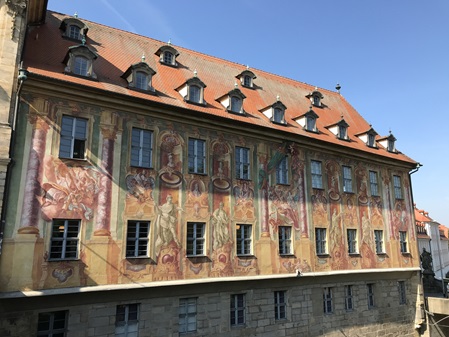 Alte Hausfassade in Bamberg