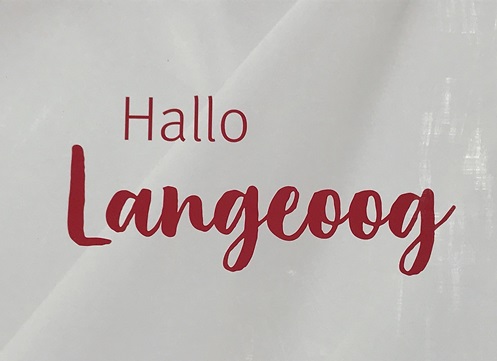 Schild - Hallo Langeoog