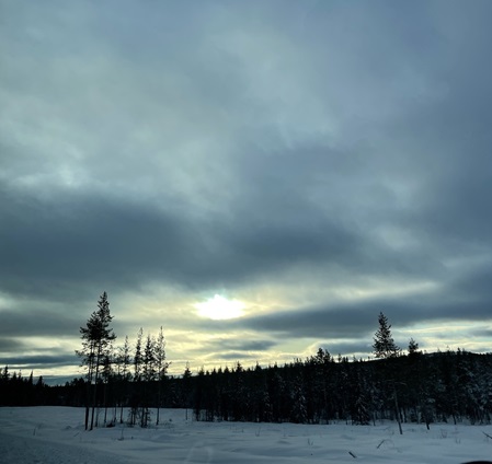 Sonnenaufgang in Lappland