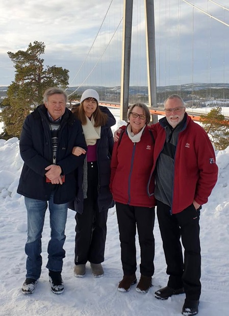 Die Mannschaft von der Lapplandtour im Winter