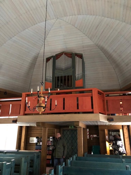 Die Orgel in der alten Kirche von Jokkmokk