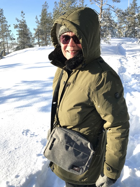 Schneewanderung in Lappland