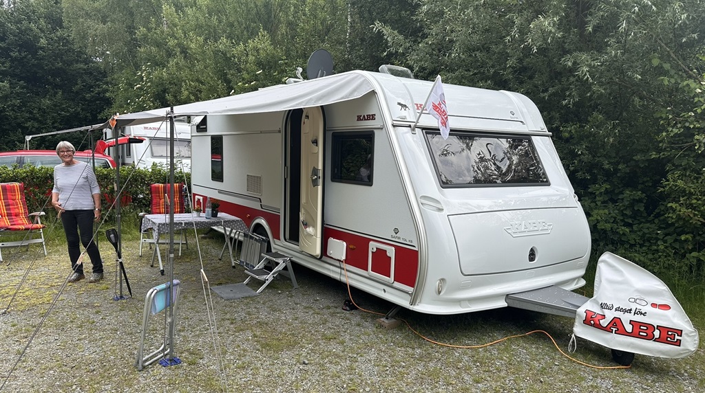 Unser Wohnwagen auf dem HanseCamping in Bremen