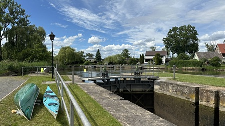 Die Unstrutschleuse in Artern