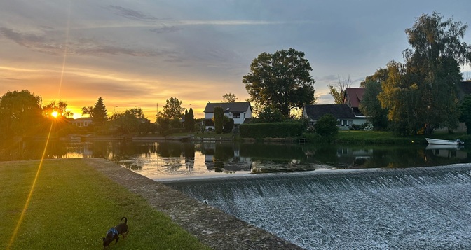 Sonnenuntergang in Artern