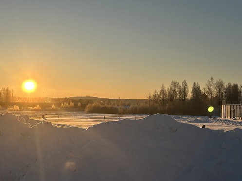 Sonnenuntergang auf dem Malungs Camping