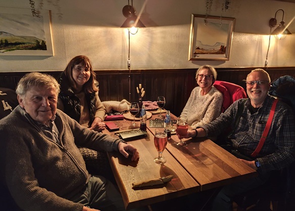 Alle Teilnehmer im Restaurant Särna Camping