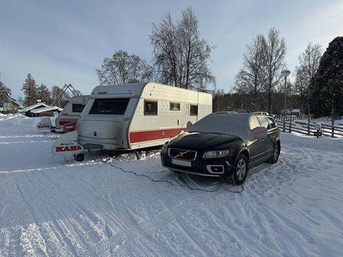 Stellplatz auf dem Särna Camping