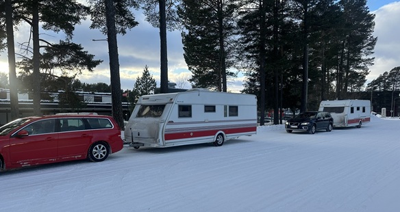Ankunft am Östersunds Camping