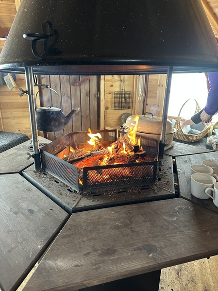 Lagerfeuer in der Grillkota