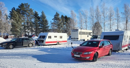 Abfahrt der Gespanne in Luleå