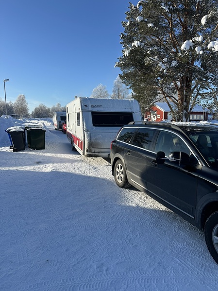 Ankunft am Norrsken Lodge Camping
